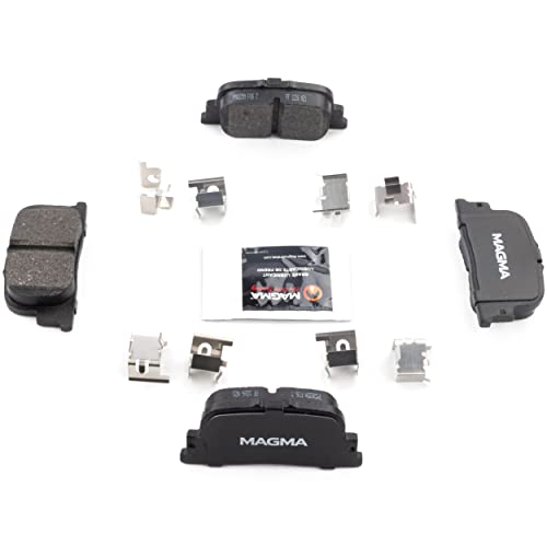 MAGMA Premium PMD835M Semi-Metallic Brake Pads, Rear