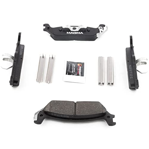 MAGMA Premium PMD1012M Semi-Metallic Brake Pads, Rear