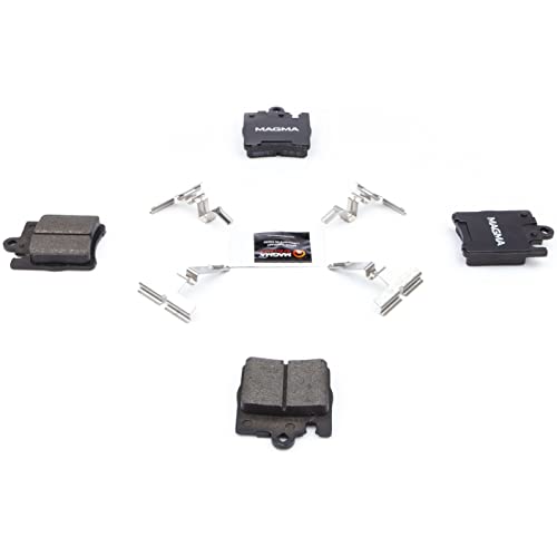 MAGMA Premium PMD876M Semi-Metallic Brake Pads, Rear