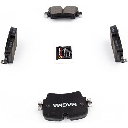 MAGMA Premium PMD1753M Semi-Metallic Brake Pads, Rear