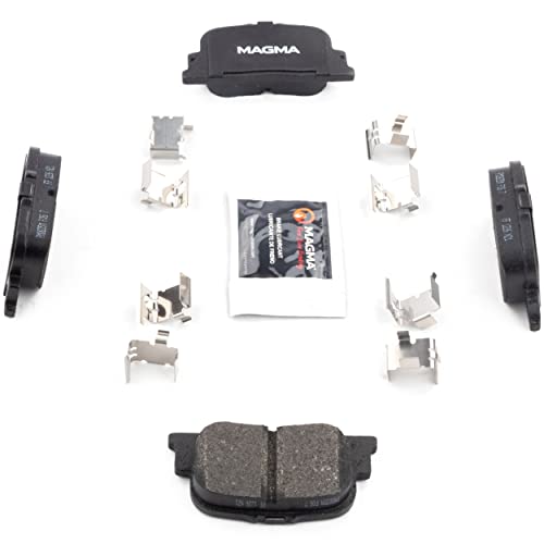 MAGMA Premium PMD835M Semi-Metallic Brake Pads, Rear