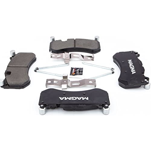 MAGMA Premium PMD1291M Semi-Metallic Brake Pads, Front