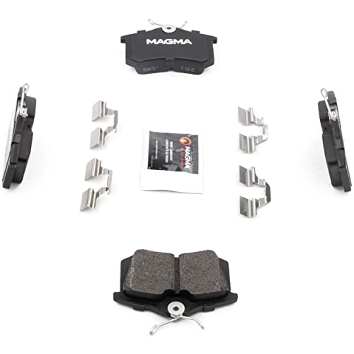 MAGMA Premium PMD340M Semi-Metallic Brake Pads, Rear
