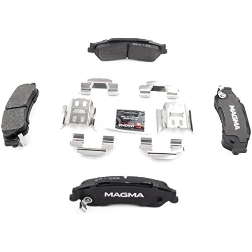 MAGMA Premium PMD729M Semi-Metallic Brake Pads, Rear