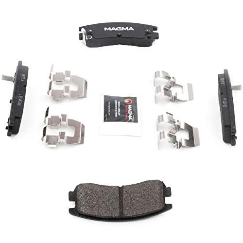 MAGMA Premium PMD714M Semi-Metallic Brake Pads, Rear