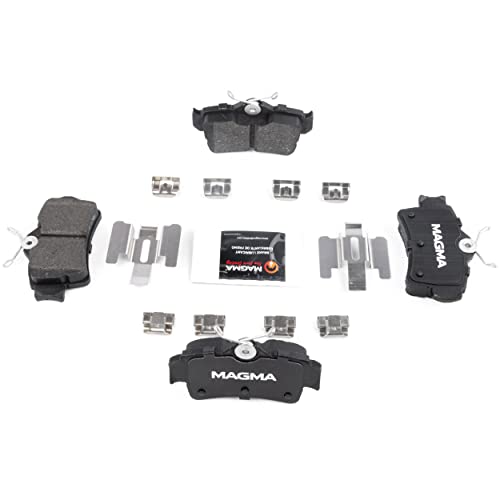 MAGMA Premium PMD627M Semi-Metallic Brake Pads, Rear