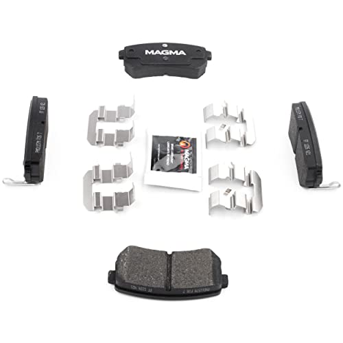 MAGMA Premium PMD1157M Semi-Metallic Brake Pads, Rear
