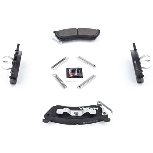 MAGMA Premium PMD875M Semi-Metallic Brake Pads, Rear