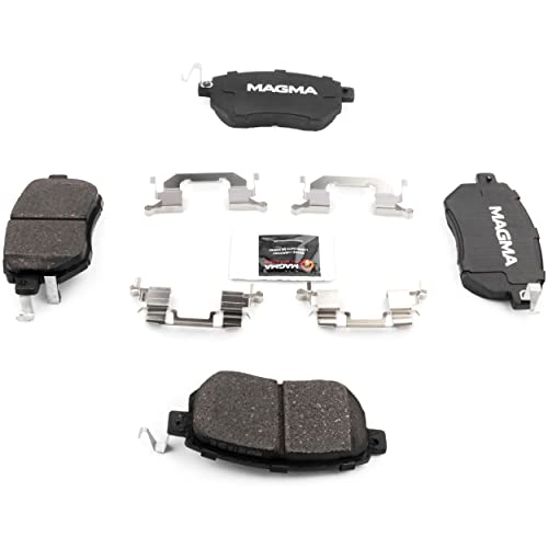 MAGMA Premium PMD969M Semi-Metallic Brake Pads, Front