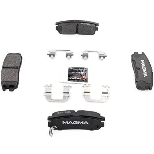MAGMA Premium PMD580M Semi-Metallic Brake Pads, Rear