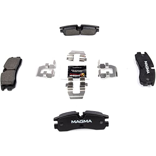 MAGMA Premium PMD754M Semi-Metallic Brake Pads, Rear