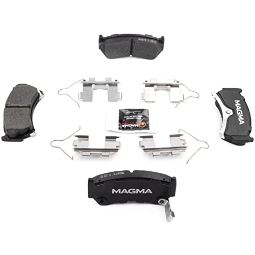 MAGMA Premium PMD668M Semi-Metallic Brake Pads, Front