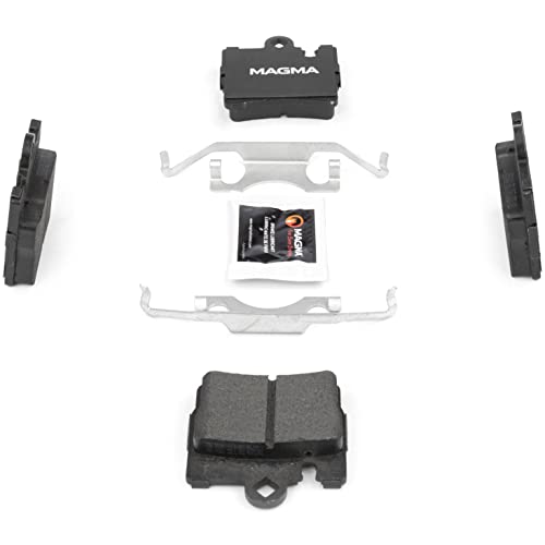 MAGMA Premium PMD848M Semi-Metallic Brake Pads, Rear