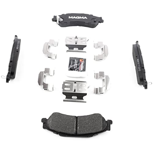 MAGMA Premium PMD729M Semi-Metallic Brake Pads, Rear