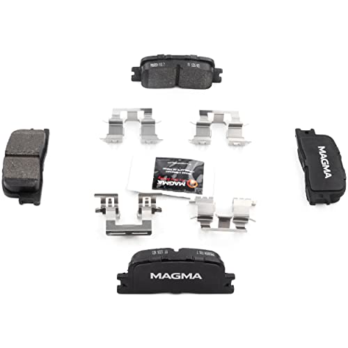 MAGMA Premium PMD885M Semi-Metallic Brake Pads, Rear