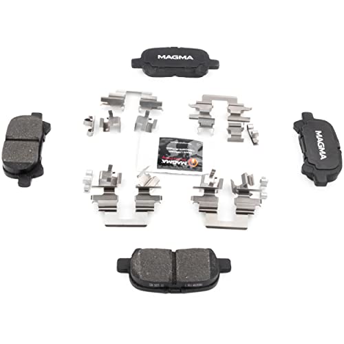MAGMA Premium PMD828M Semi-Metallic Brake Pads, Rear