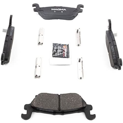 MAGMA Premium PMD1120M Semi-Metallic Brake Pads, Rear