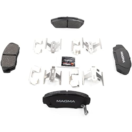 MAGMA Premium PMD409M Semi-Metallic Brake Pads, Front