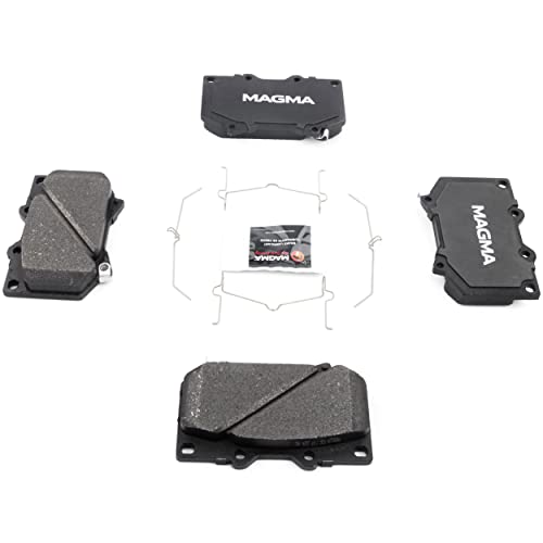 MAGMA Premium PMD812M Semi-Metallic Brake Pads, Front