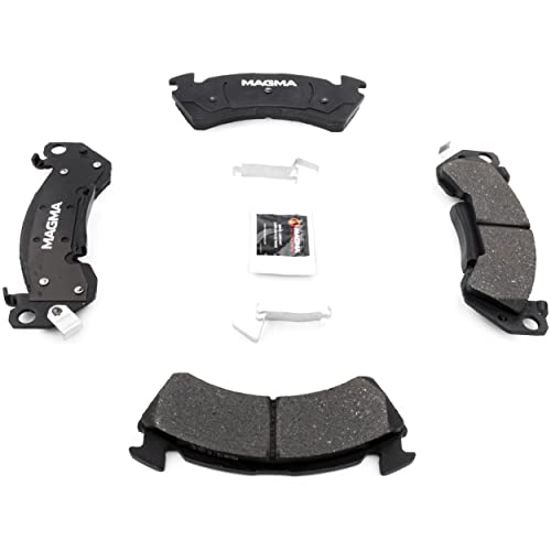 MAGMA Premium PMD614AM Semi-Metallic Brake Pads, Front