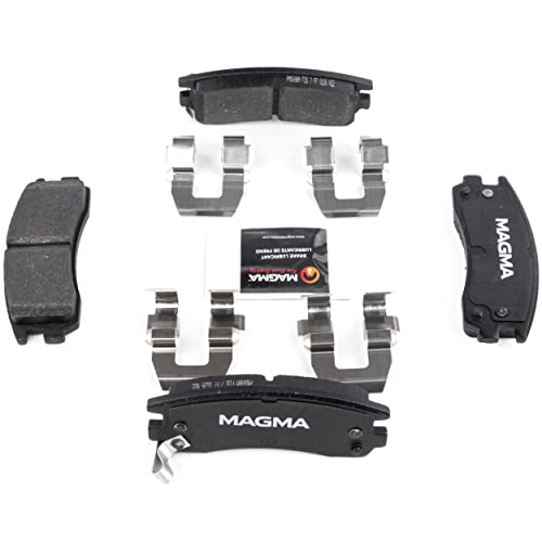 MAGMA Premium PMD698M Semi-Metallic Brake Pads, Rear