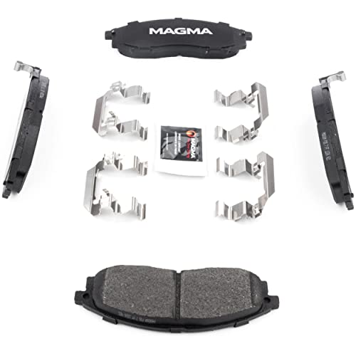 MAGMA Premium PMD830M Semi-Metallic Brake Pads, Front