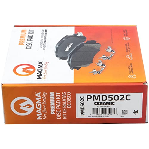 MAGMA Premium PMD502C Ceramic Brake Pads, Front