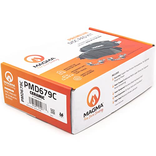 MAGMA Premium PMD679C Ceramic Brake Pads, Front