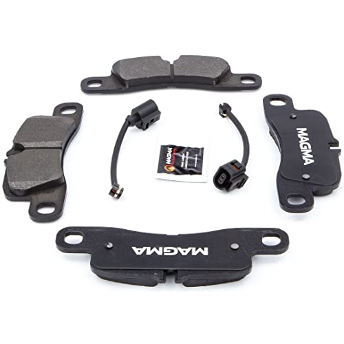 MAGMA Premium PMD1390M Semi-Metallic Brake Pads, Rear