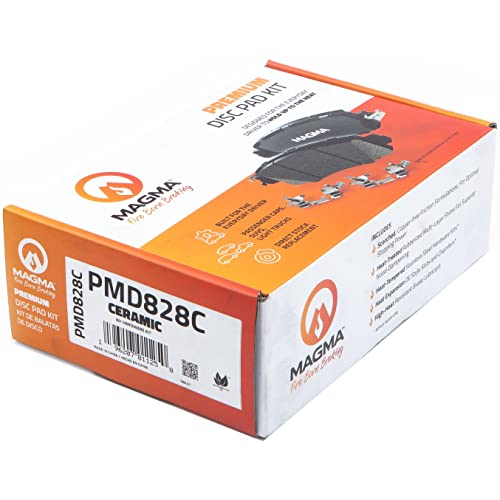 MAGMA Premium PMD828C Ceramic Brake Pads, Rear