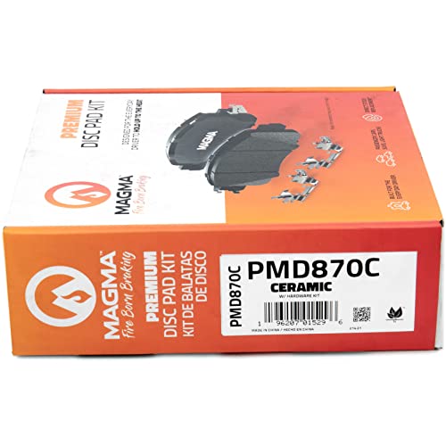 MAGMA Premium PMD870C Ceramic Brake Pads, Front