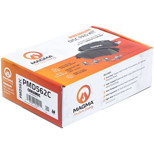 MAGMA Premium PMD562C Ceramic Brake Pads, Front