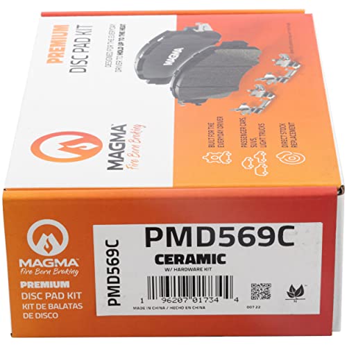 MAGMA Premium PMD569C Ceramic Brake Pads, Front