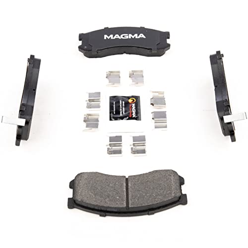 MAGMA Premium PMD428M Semi-Metallic Brake Pads, Front