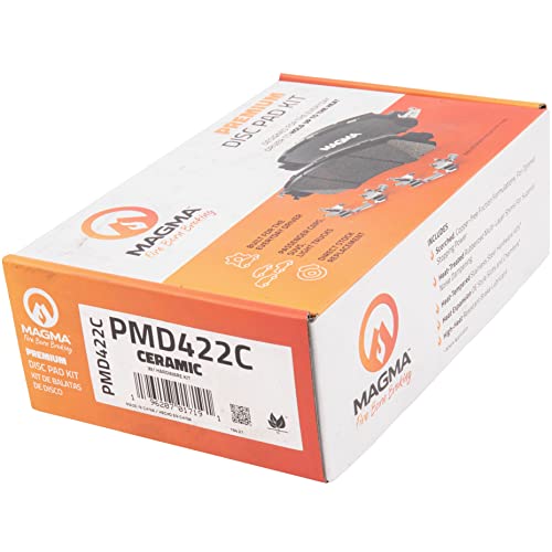 MAGMA Premium PMD422C Ceramic Brake Pads, Front