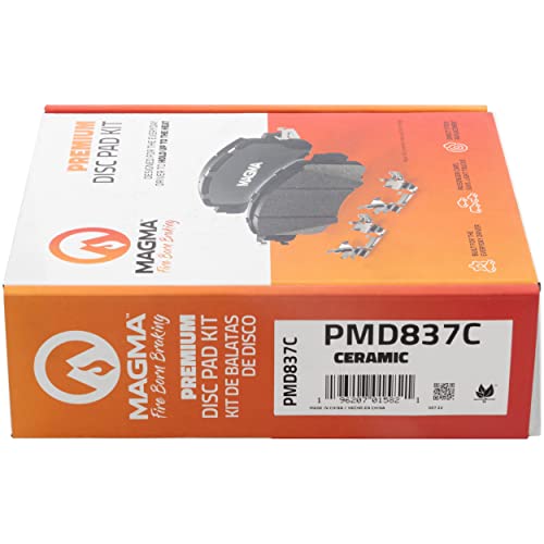 MAGMA Premium PMD837C Ceramic Brake Pads, Front