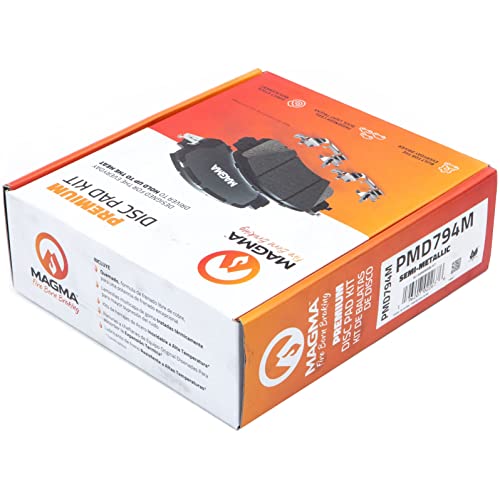 MAGMA Premium PMD794M Semi-Metallic Brake Pads, Front