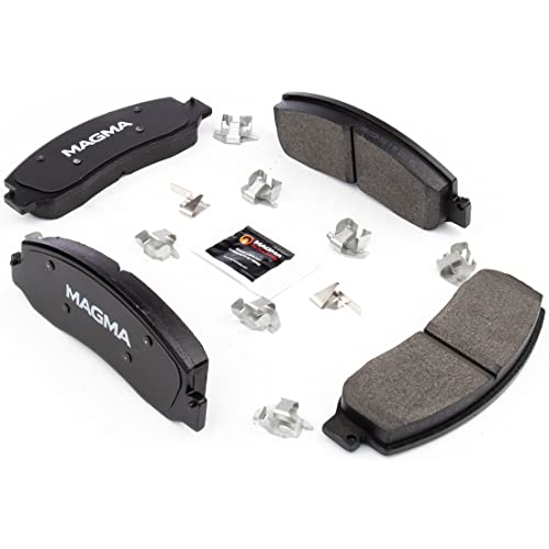 MAGMA Premium PMD1333M Semi-Metallic Brake Pads, Front