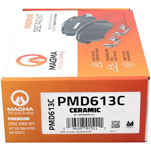 MAGMA Premium PMD613C Ceramic Brake Pads, Rear