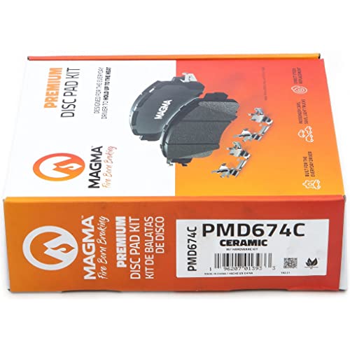 MAGMA Premium PMD674C Ceramic Brake Pads, Rear