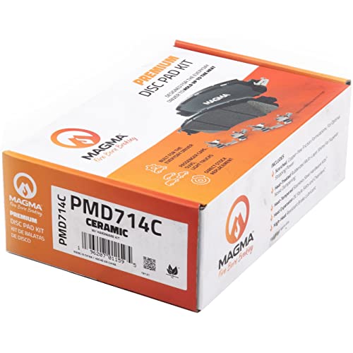 MAGMA Premium PMD714C Ceramic Brake Pads, Rear