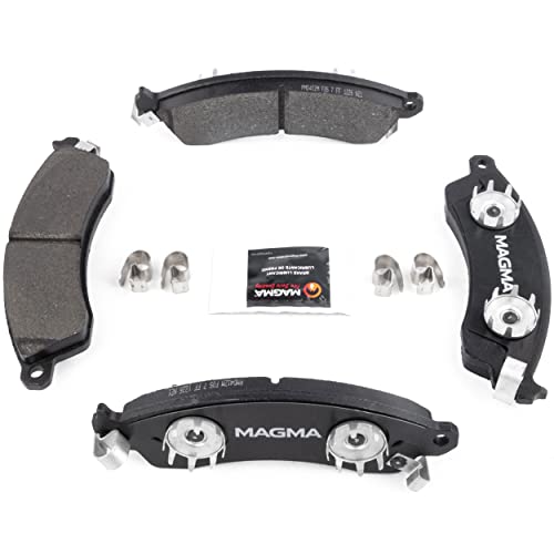 MAGMA Premium PMD412M Semi-Metallic Brake Pads, Front