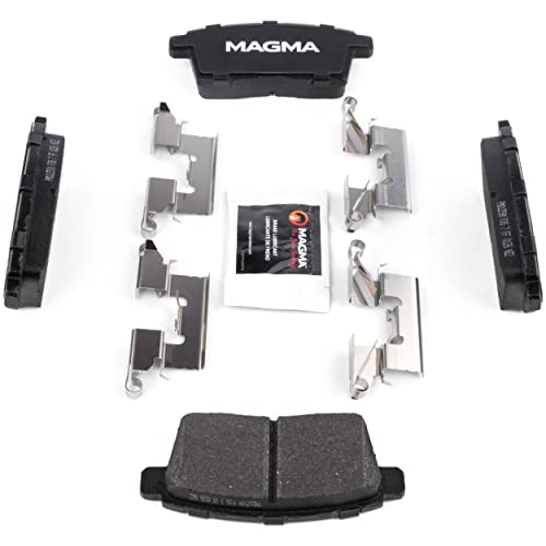 MAGMA Premium PMD1259M Semi-Metallic Brake Pads, Rear
