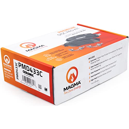 MAGMA Premium PMD433C Ceramic Brake Pads, Front