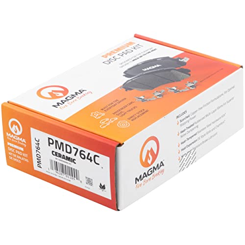 MAGMA Premium PMD764C Ceramic Brake Pads, Front