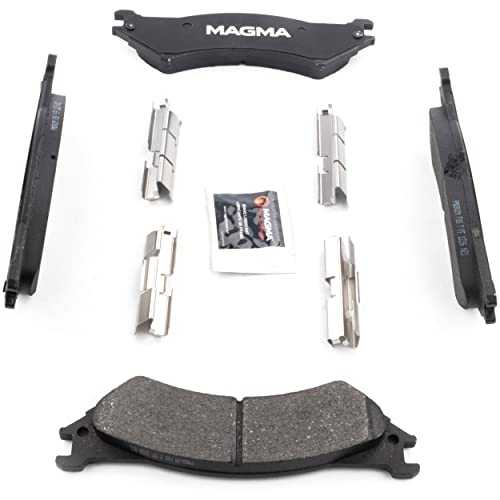 MAGMA Premium PMD802M Semi-Metallic Brake Pads, Rear