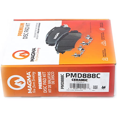 MAGMA Premium PMD888C Ceramic Brake Pads, Front