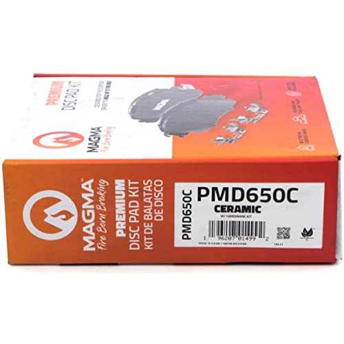 MAGMA Premium PMD650C Ceramic Brake Pads, Front