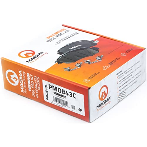 MAGMA Premium PMD843C Ceramic Brake Pads, Front
