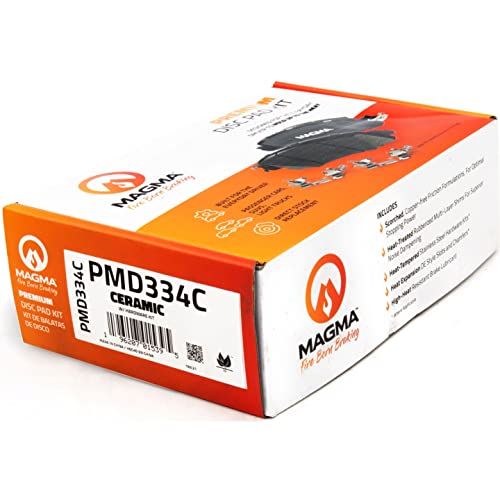 MAGMA Premium PMD334C Ceramic Brake Pads, Front